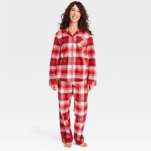 Hearth & Hand Red Plaid Pajama Set
